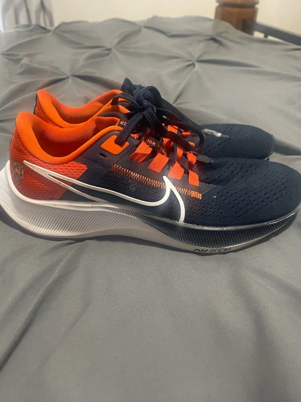 Chicago Bears Nike Running Shoes in Navy & Orange